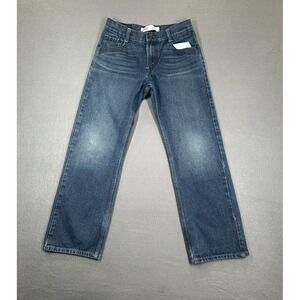 Levi's 505 Jeans Boys 14R Blue Denim Straight Fit 5-Pockets Whisker‎ Y2K